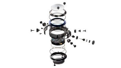 MRG-BF1000RG-3A Highly airtight titanium exterior with multi-component structure offering ISO 200-meter water resistance