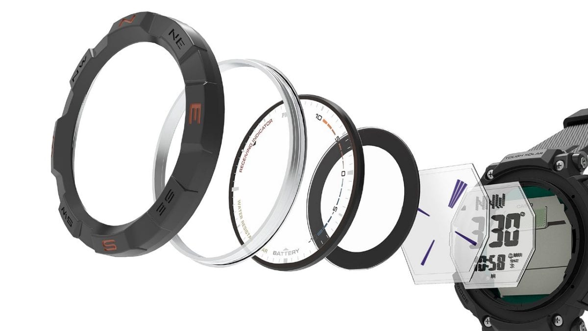 PRG-340L-5 Digital compass now even more readable with the duplex LCD