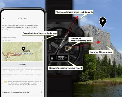 PRW-B1000-1 Location Indicator guides adventures out in the field 