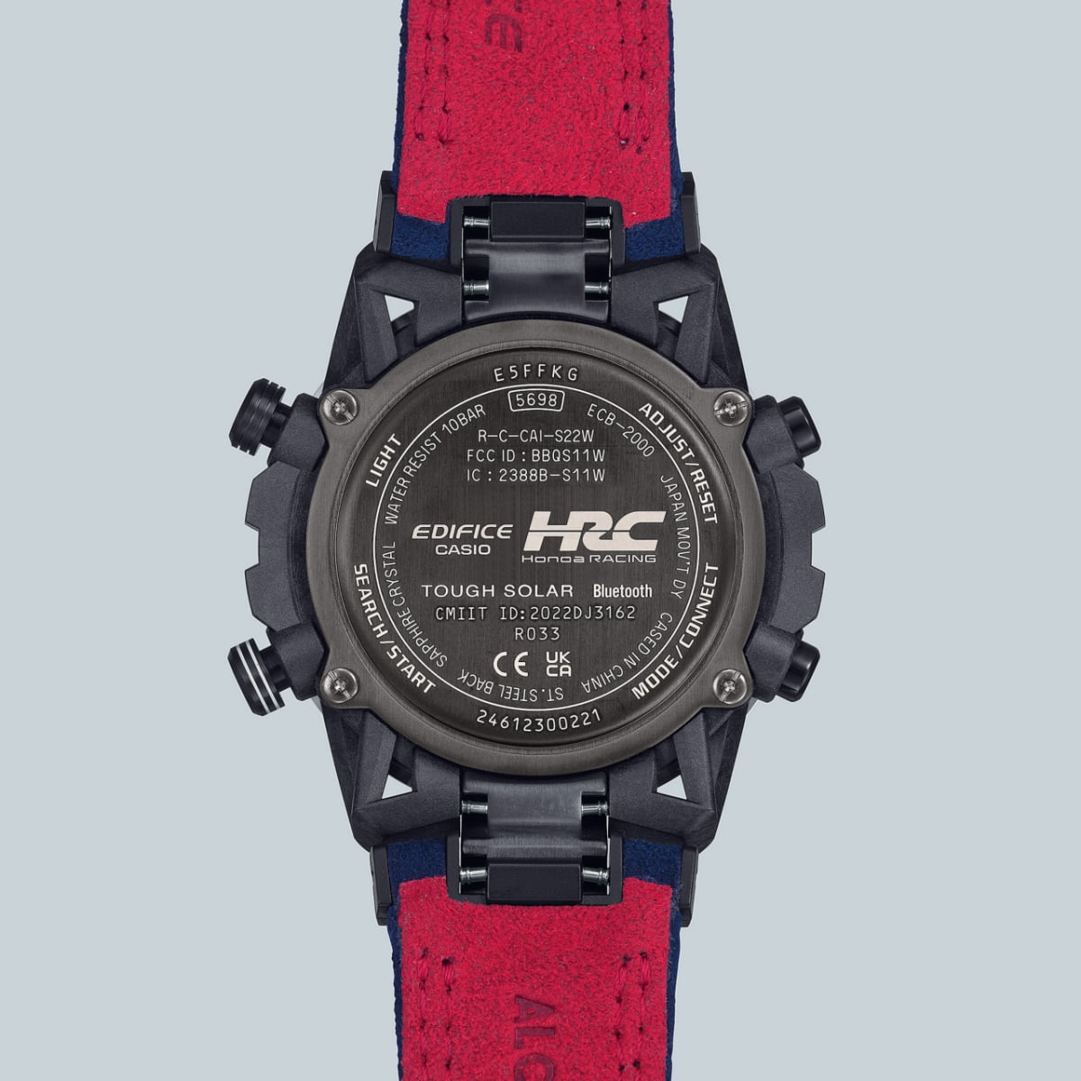 Rückseitengravur der Honda Racing Kooperations-Uhr