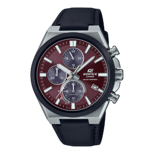 Frontansicht der EFS-S630BL-5AV mit schwarzem Lederarmband
