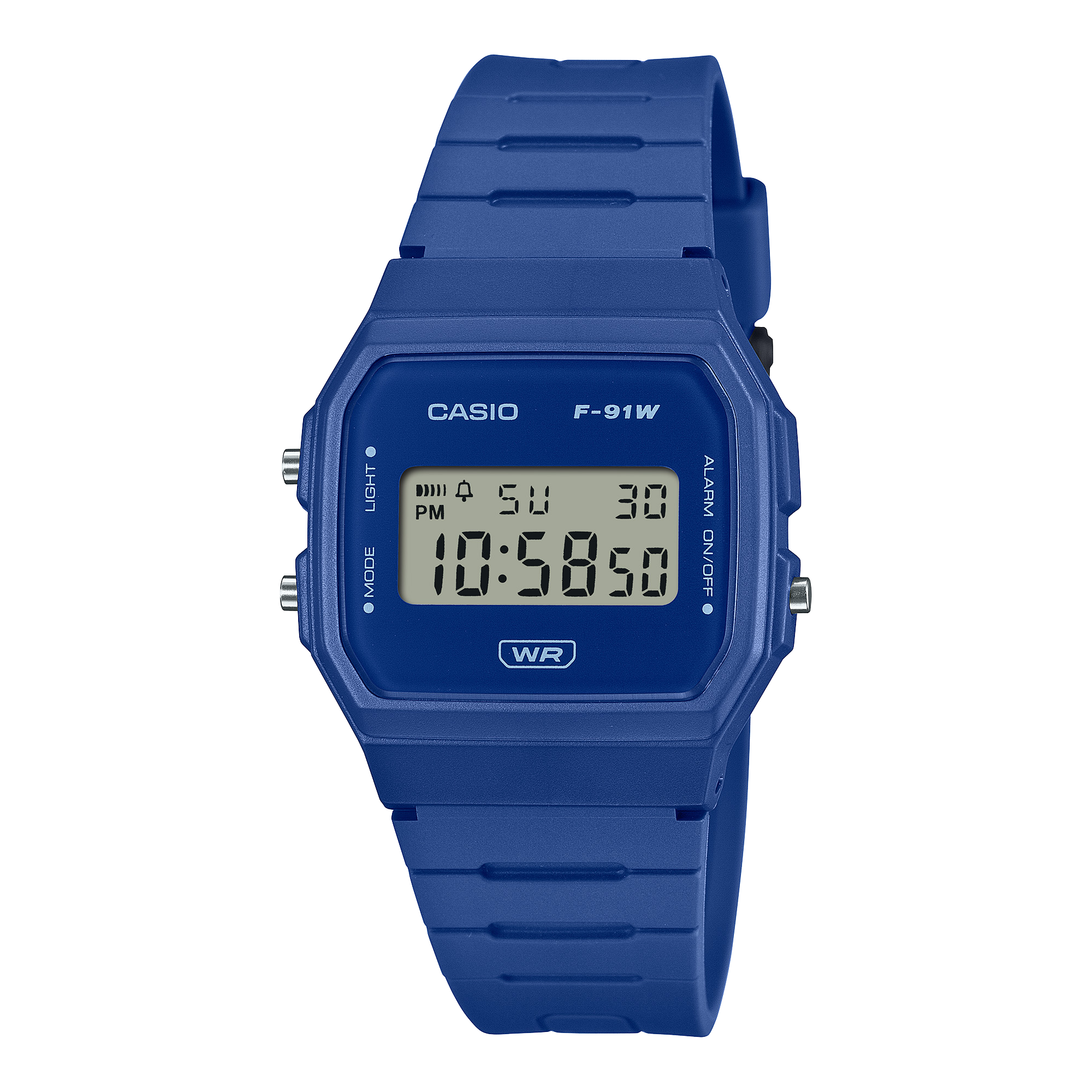 CASIO Timeless Collection Uhr F-91WB-2A1 | Blau, Hellblau