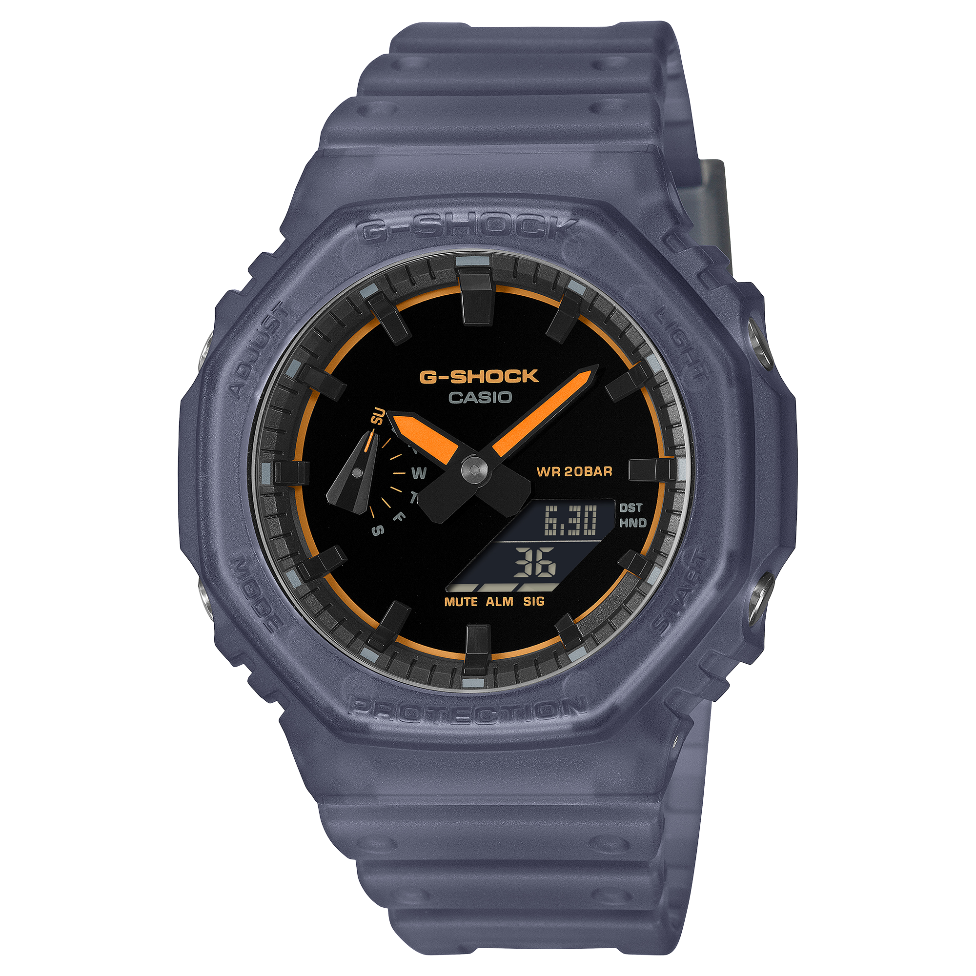 G-SHOCK Uhr GA-2100K-2A by CASIO | Blau, Hellblau/Transparent