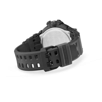 Rückansicht der G-SHOCK Armbanduhr GR-B300-1A mit Armband und Verschluss.