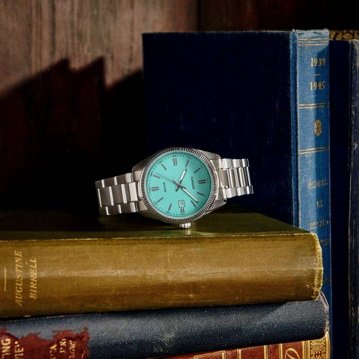 CASIO MTP 1302ターコイズ(Tiffany Dial) Tiffany Casio' MTP-1302PD-2A2V with turquoise blue dial is