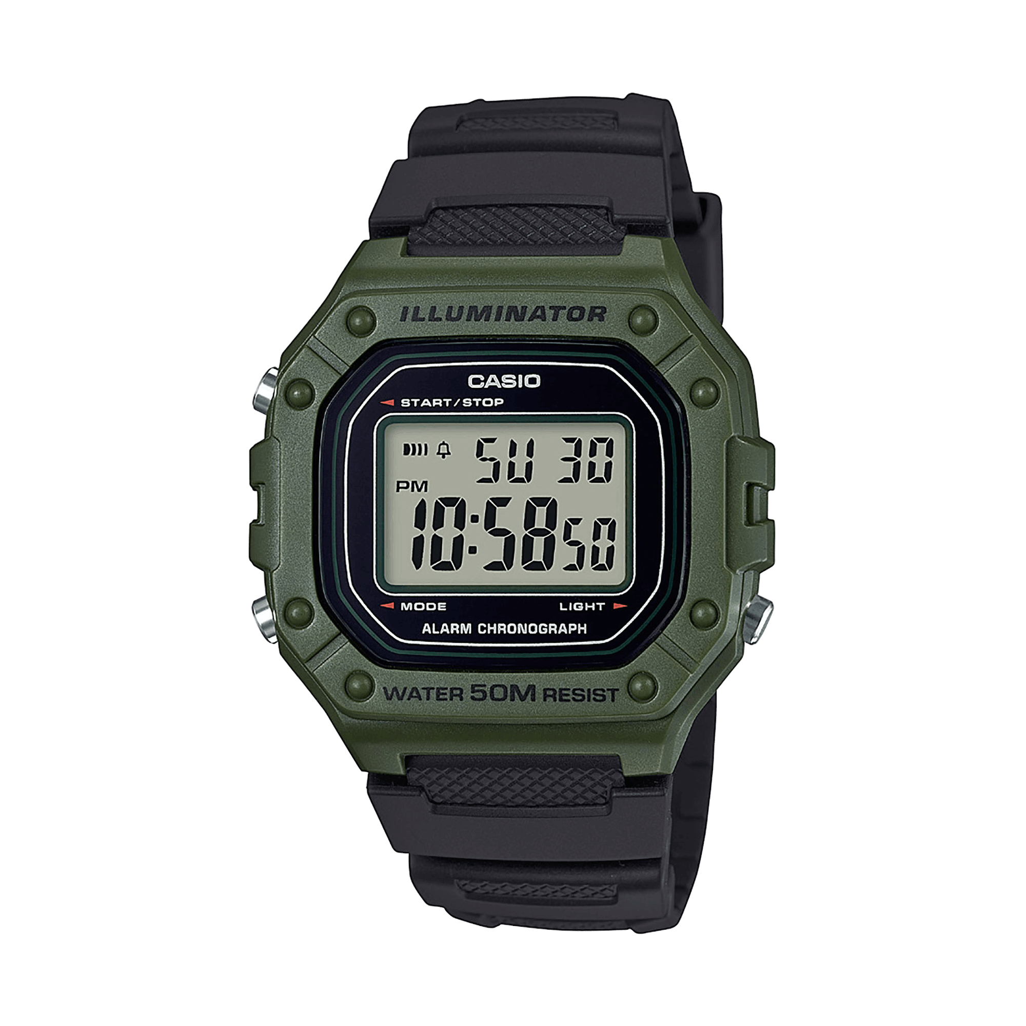 CASIO Timeless Collection Uhr W-218H-3AV | Grün