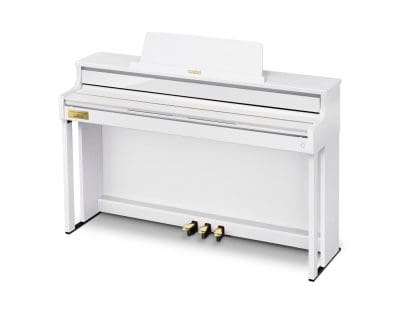 Vista general del piano digital CELVIANO AP-750 en color blanco.