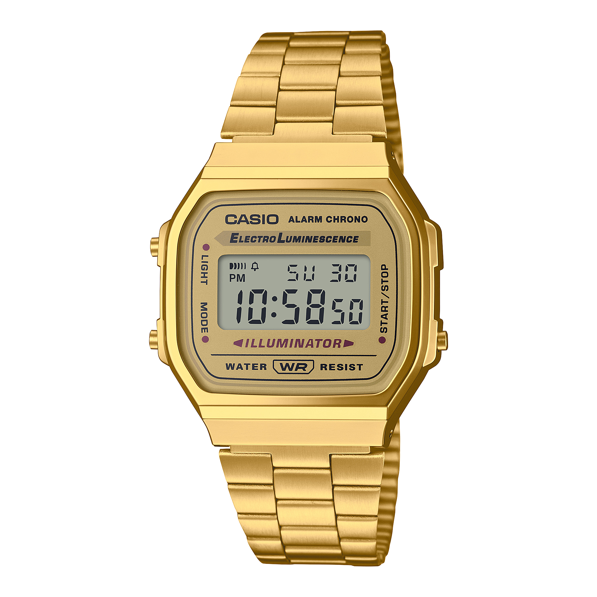 reloj casio dorado