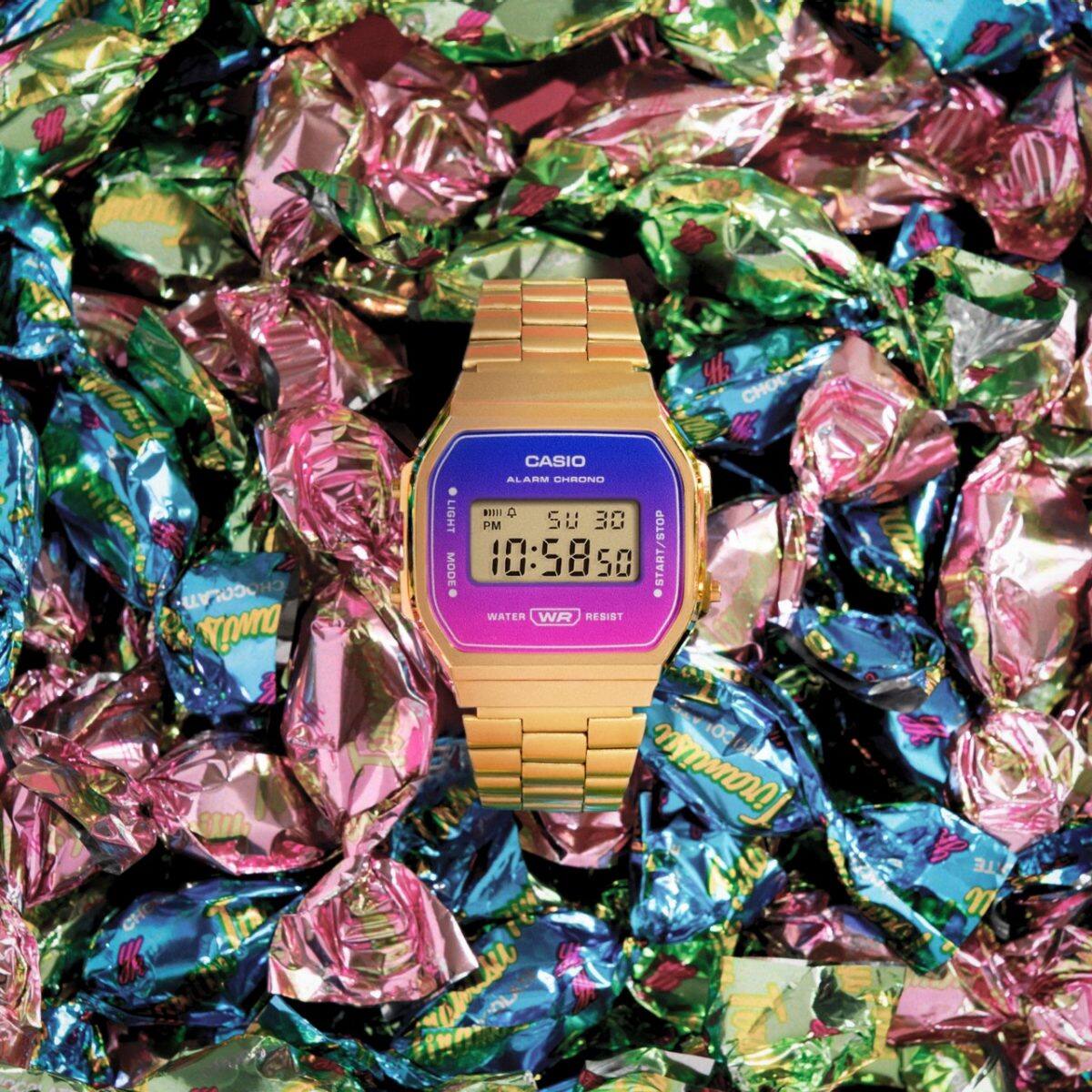 Reloj Casio dorado colores A168WERG-2A