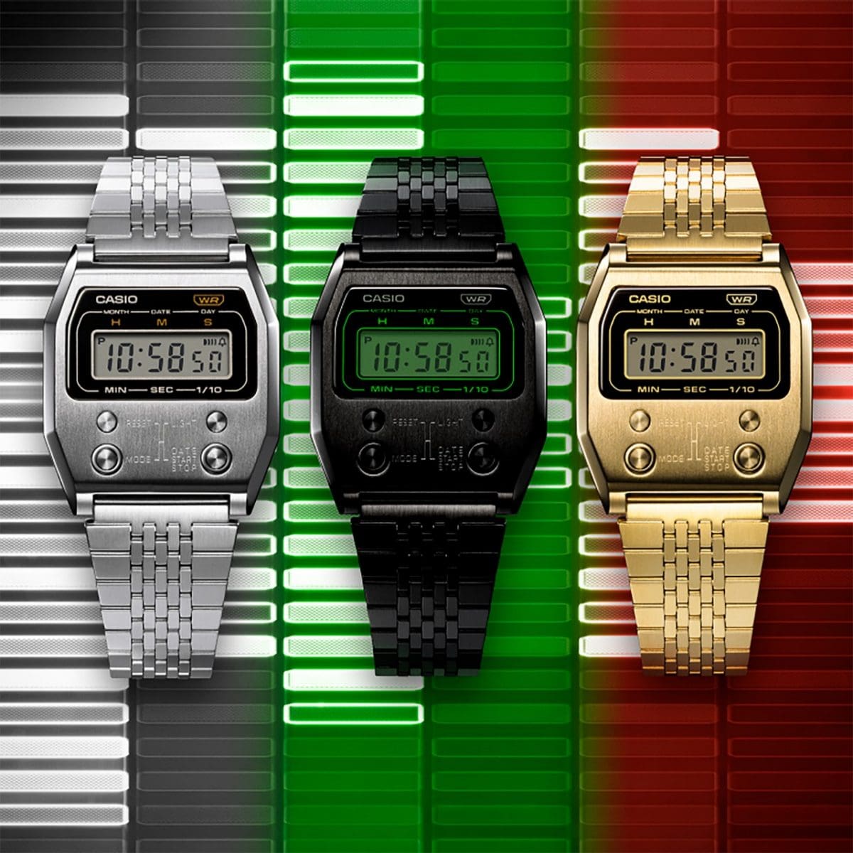 Desde la izquierda: A1100D-1, A1100B-1 y A1100G-5