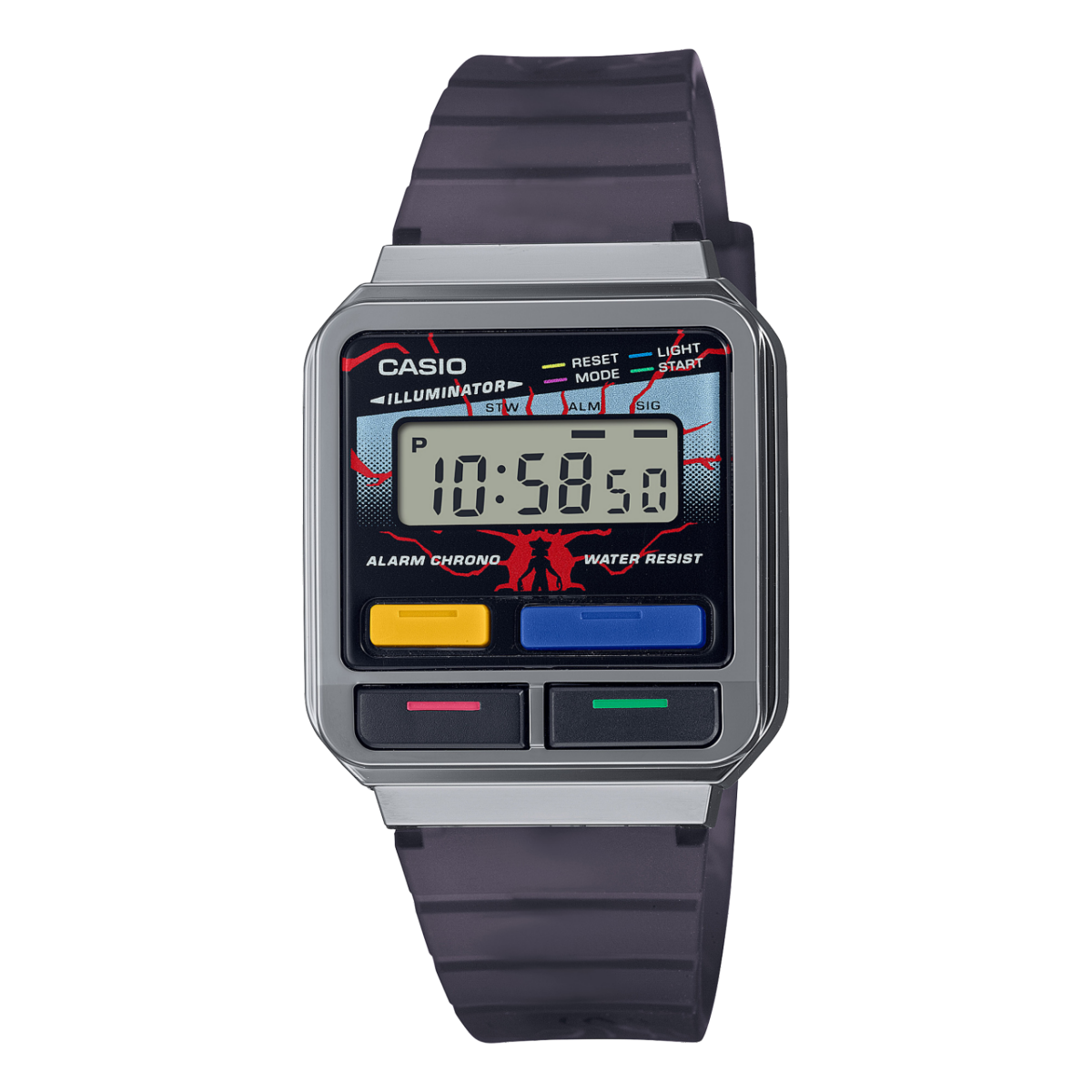 Reloj azul Casio niño transparente LA-20WHS-2A