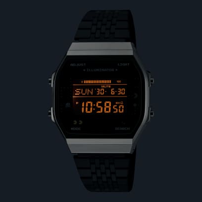 Iluminación LED naranja del reloj de pulsera ABL-100WEPC-1B