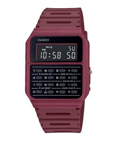 RELOJ CASIO CALCULADORA ROJO CA-53WF-4BEF