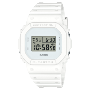 Vista frontal del DW-5600WW-7 blanco