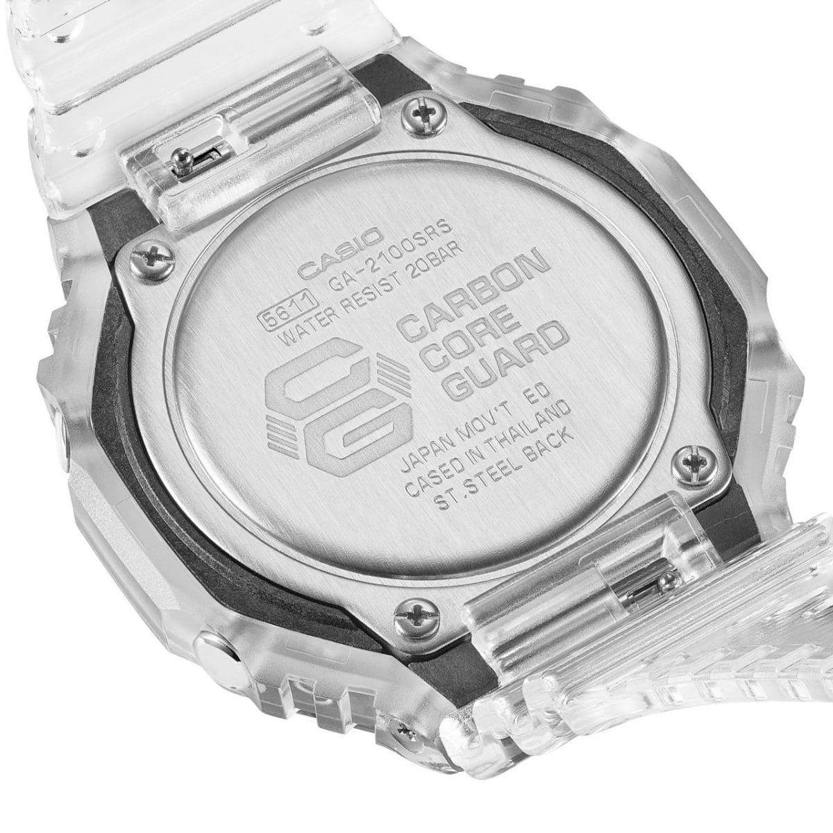 Grabado en la parte posterior GA-2100SRS-7A "Carbon Core Guard"