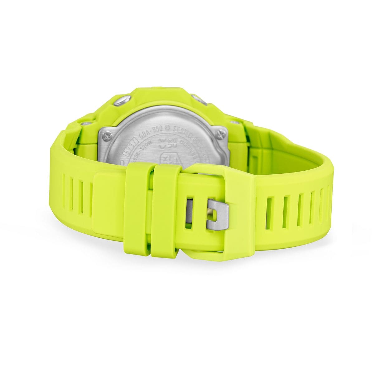 Parte trasera del reloj de pulsera GBA-950-9A3ER con la correa cerrada