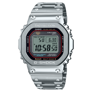 Vista frontal del GMW-B5000D-1C plateado