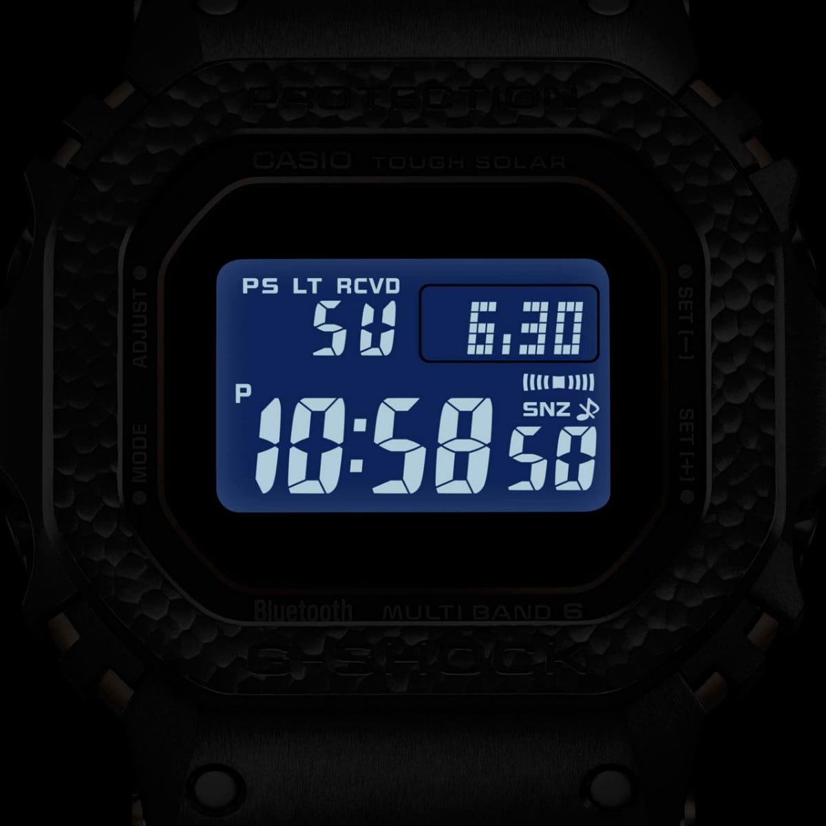 Visualización del MRG-B5000HT-1DR en la oscuridad con la iluminación encendida