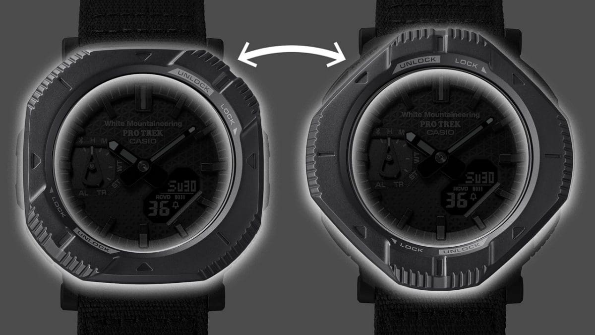 Bisel giratorio del reloj de pulsera PRO TREK