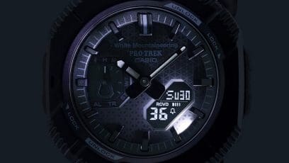 Iluminación LED en el reloj de pulsera PRJ-B001WM-1