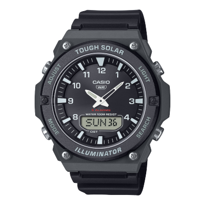 Front view of the black AQ-S820W-1AVEF