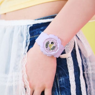 The BA-110AH-6AER on a woman's wrist