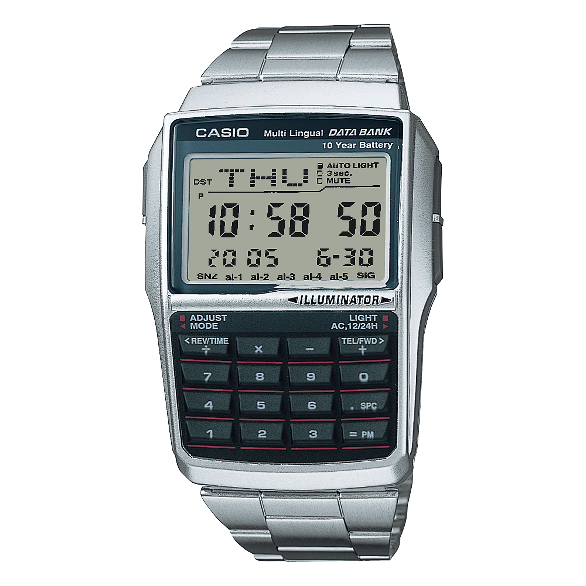 CASIOリストカメラWQV-1DSET-8JR 新品未開封カシオデータバンク CASIO Wrist Camera WQV-1 Vintage Digital Watch Silver Tested Japan
