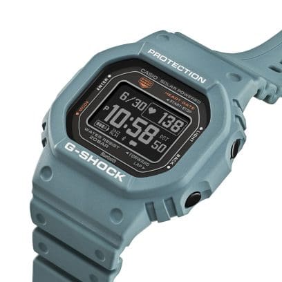 Side view of the digital wristwatch DW-H5600-2 with a view of the display buttons on the side