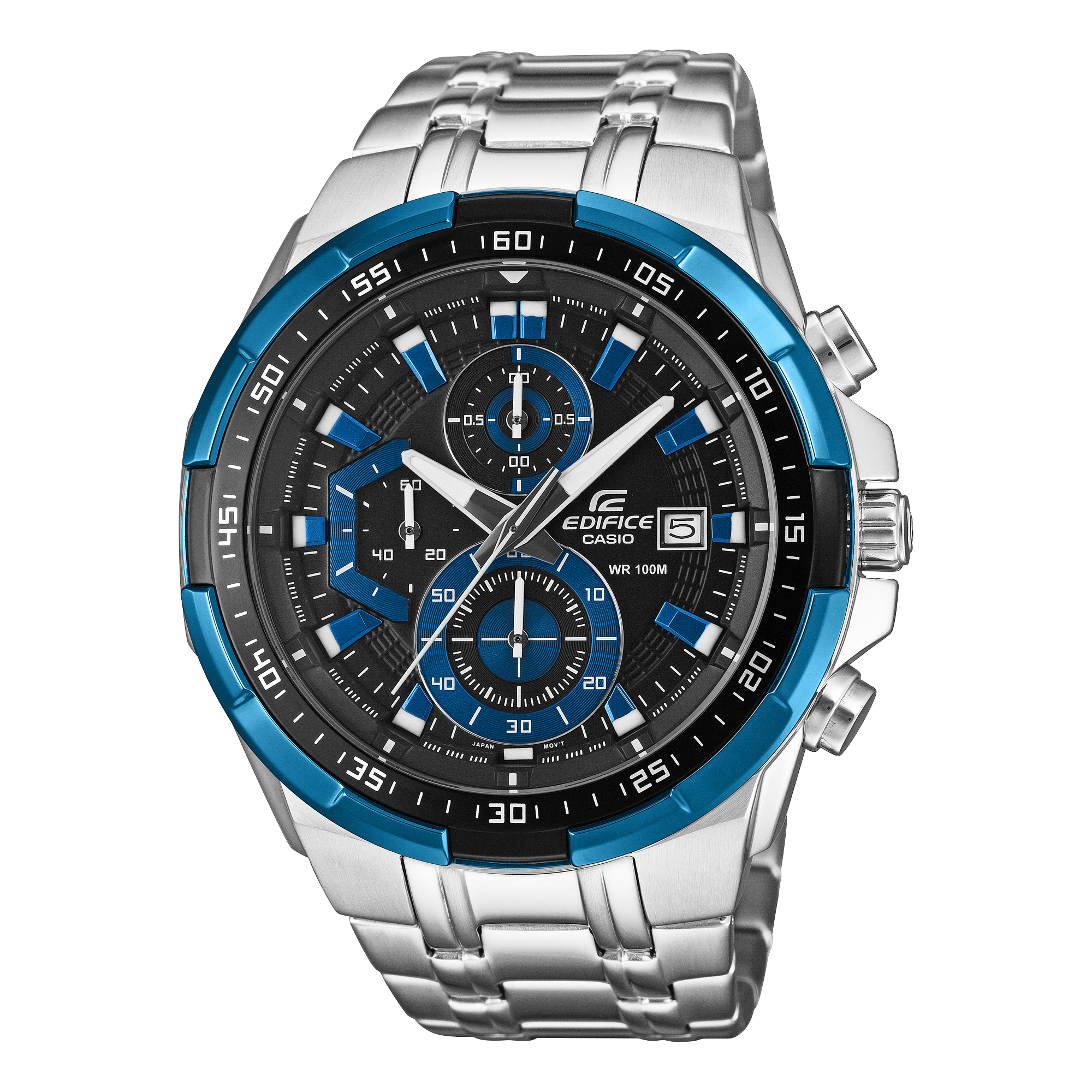 カシオ CASIO EDIFICE クオーツ メンズ 腕時計 EFR-539D-1A2V ブラック/ブルー [並行輸入品] EFR-539D-1A2V