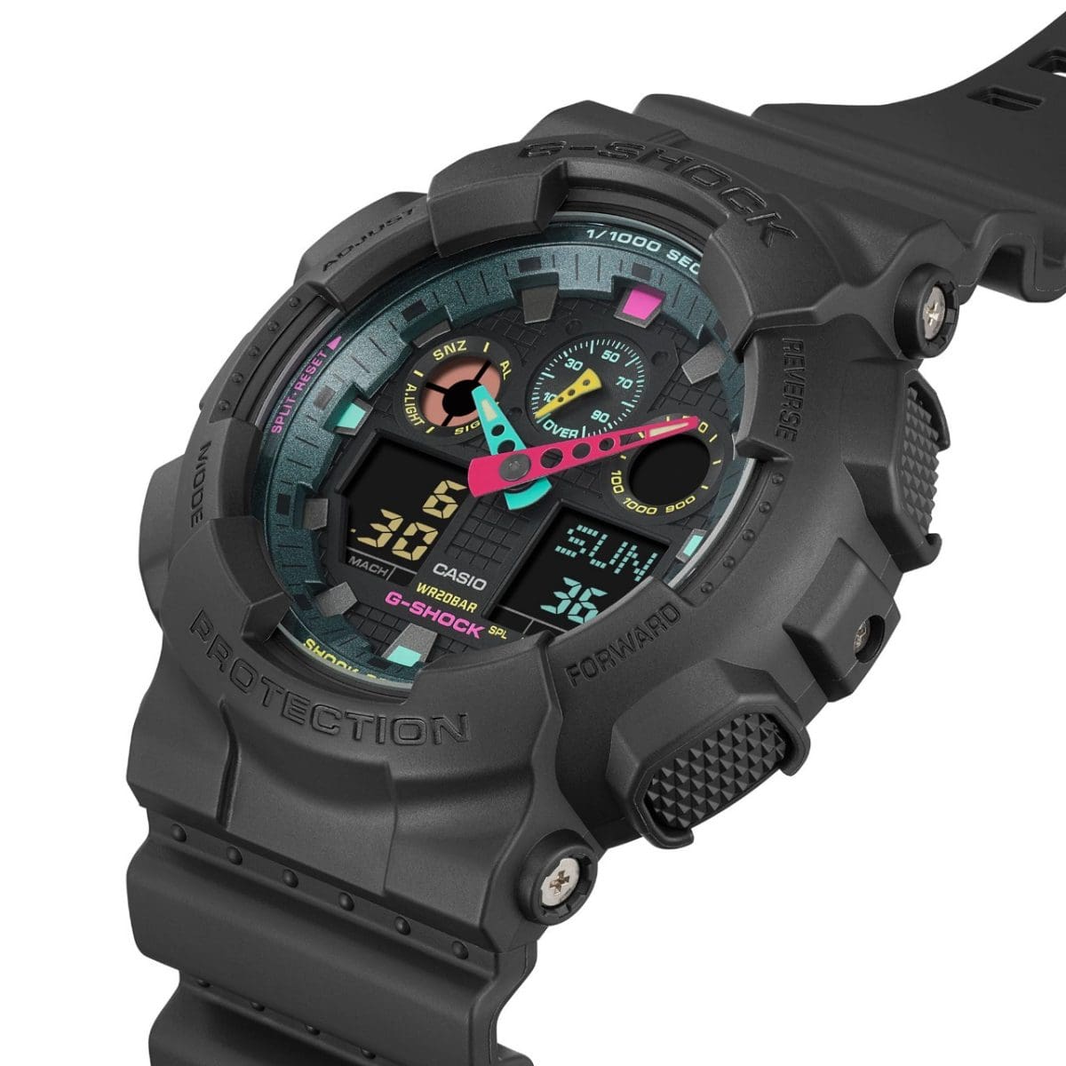 美品 CASIO G-SHOCK GA-100-1A1JF　マットブラック Amazon.co.jp: Casio G-Shock GAW-100B-1A Radio Solar, Tough