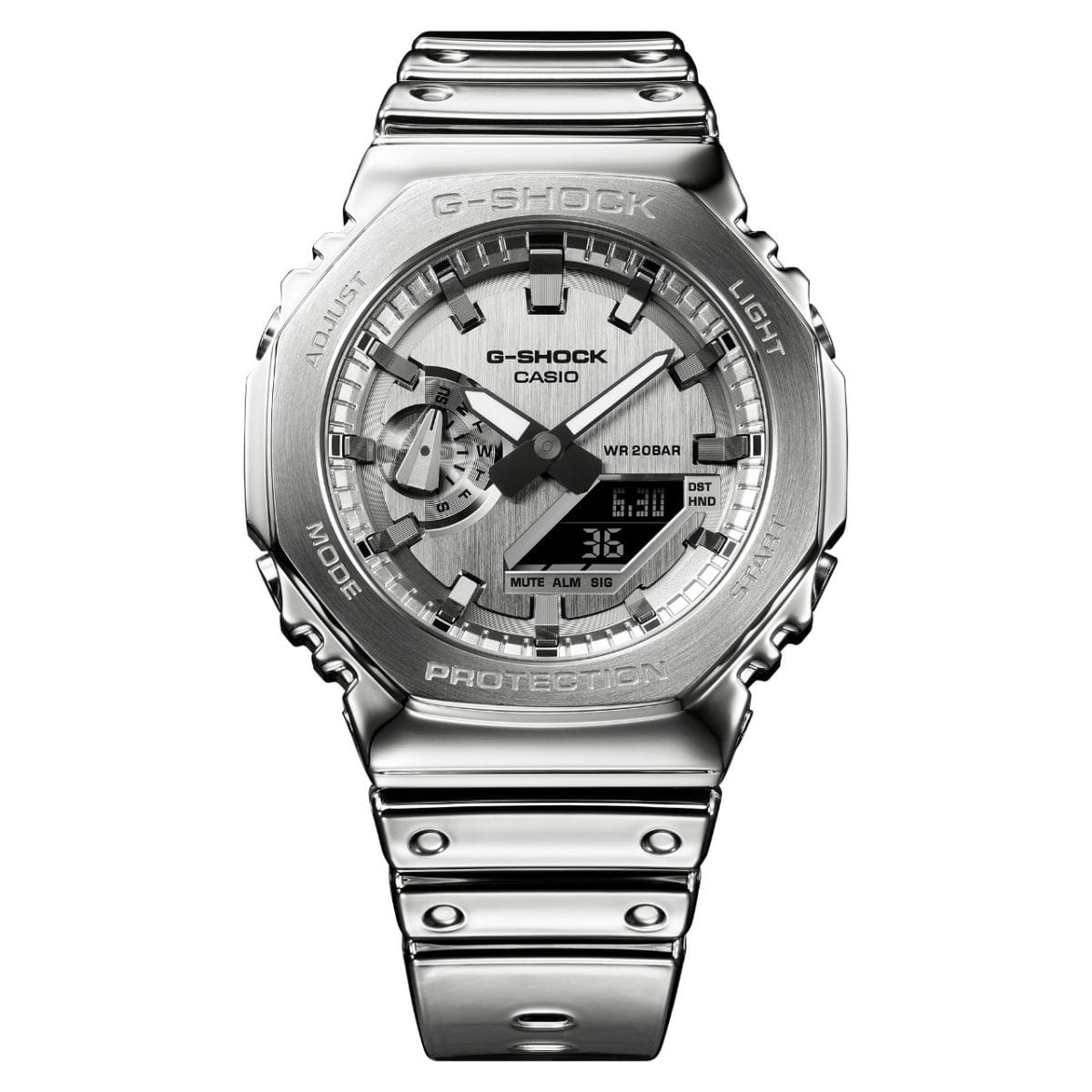 Front view of the GM-2100YM-8A with closed wristband