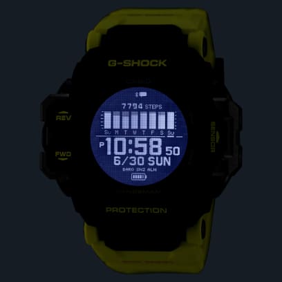 GPR-H1000RY-1A9 in the dark with LED lighting switched on