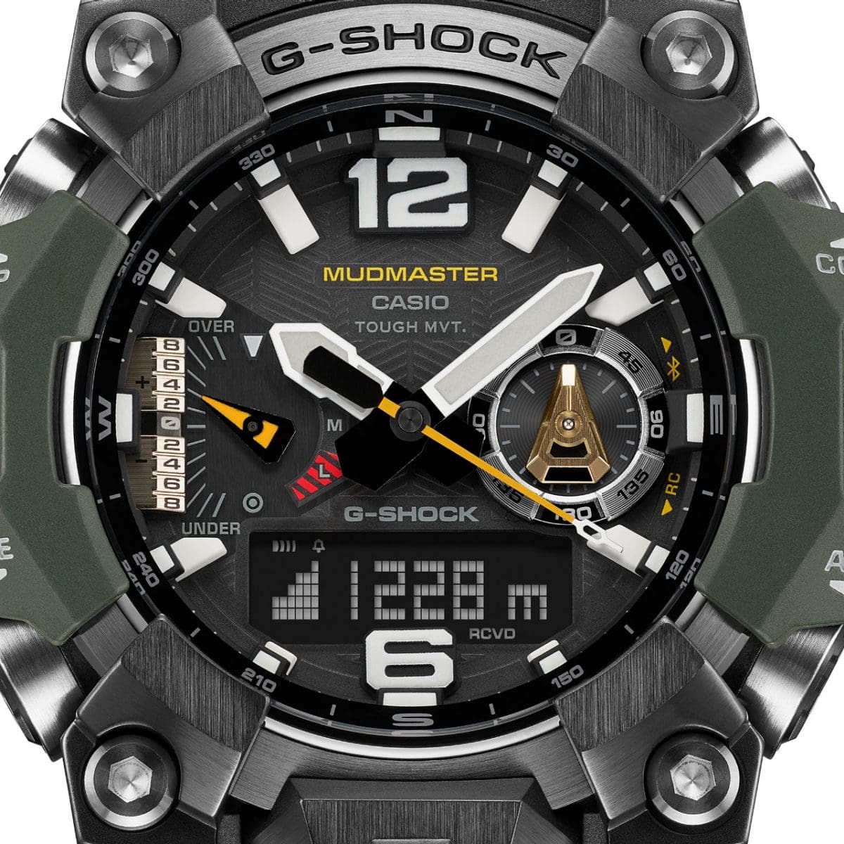 Close-up of the display of the GWG-B1000-3A with altimeter