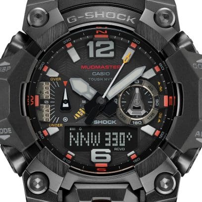 Close-up of the GWG-B1000EC-1A display with digital compass display