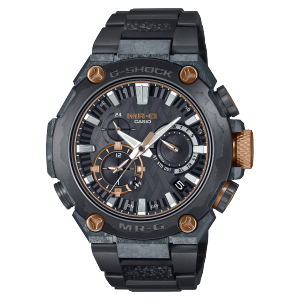 The high-end G-SHOCK MRG-B2000JS-1A with black strap and titanium case
