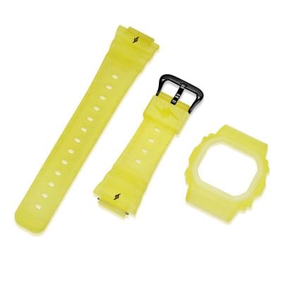 Bracelet et boîtier interchangeables du DWE-5600JB-1A9 en jaune