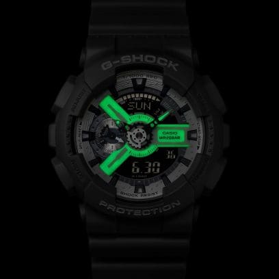 Pièces en résine de la GA-110HD-8A imprégnées de matériau phosphorescent