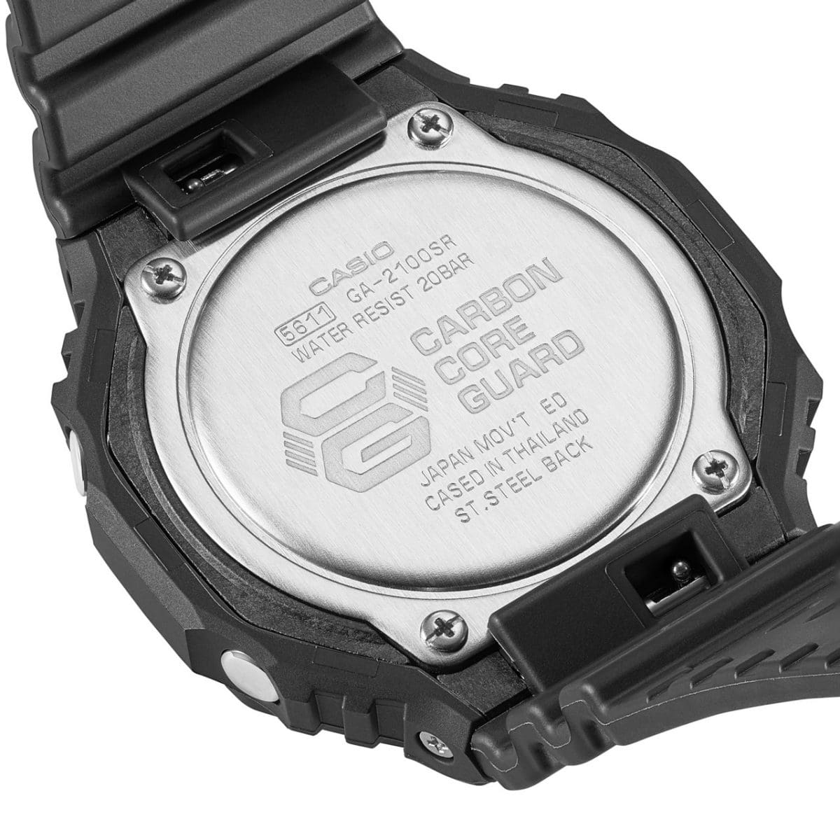 Gravure au dos GA-2100SR-1A « Carbon Core Guard »