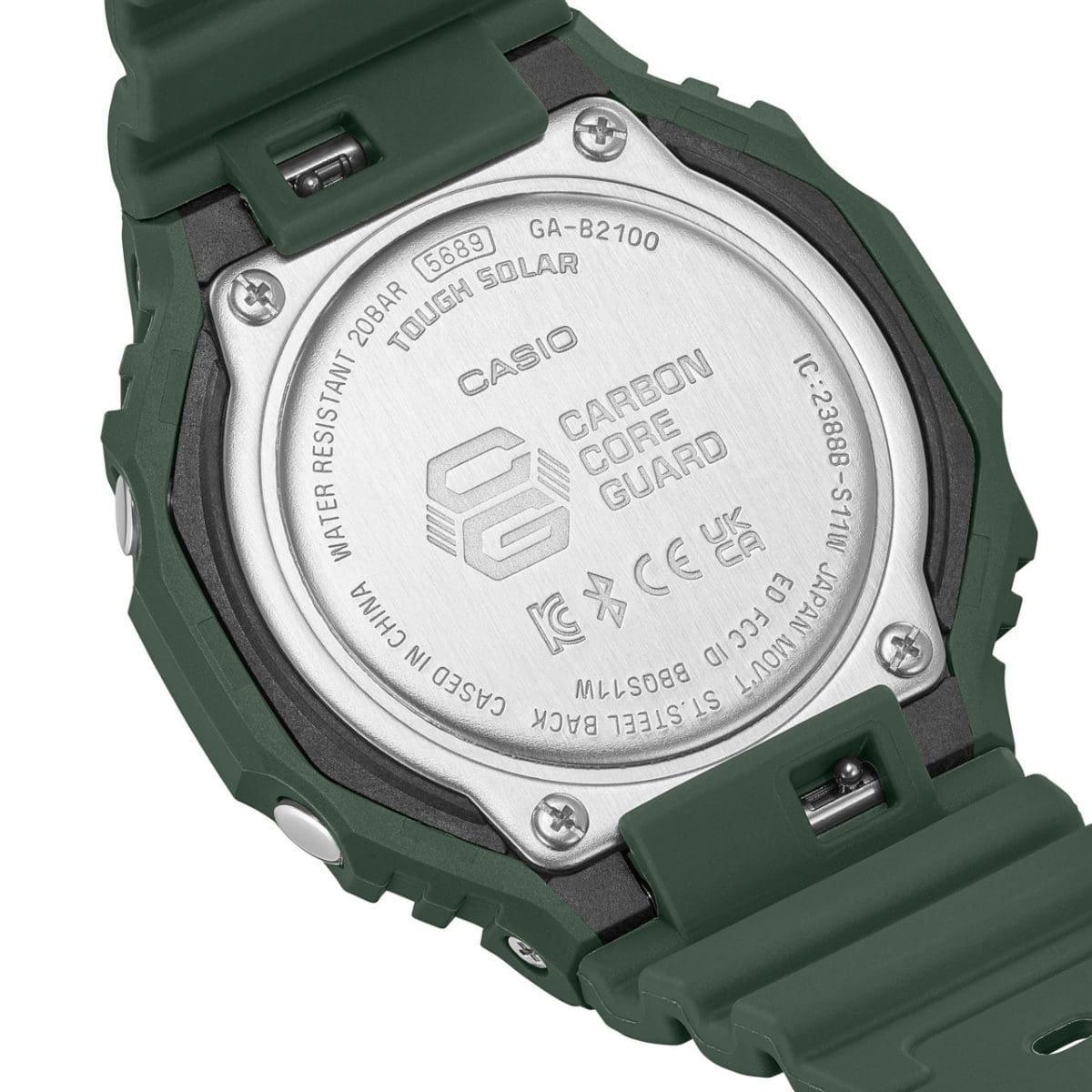 G-SHOCK ANALOG-DIGITAL GA-B2100-3A - Back engraving