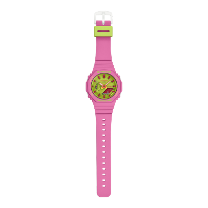Montre G-SHOCK GMA-S2100BS-4A avec bracelet rose et cadran vert