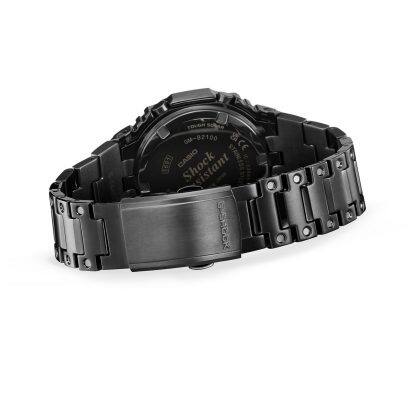 La montre GM-B2100BPC-1A pour homme avec bracelet fermé avec vue sur le dos de la montre et le fermoir « One-Touch »