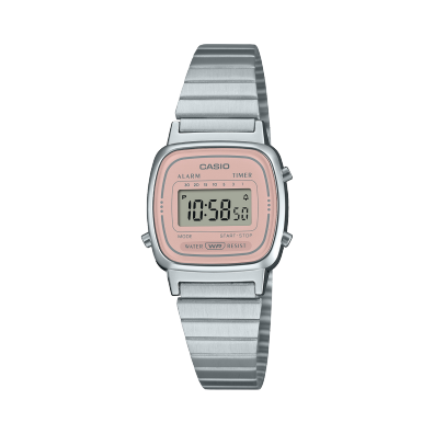 Montre Femme Casio Collection LA-20WH - Design Rétro Digital Avec Alarme Et Chronomètre