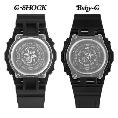 Un diable est gravé sur le fond du boîtier de la G-SHOCK de la collection Paar en collaboration avec VERDY, tandis qu'un ange est gravé sur le fond du boîtier de la montre BABY-G.
