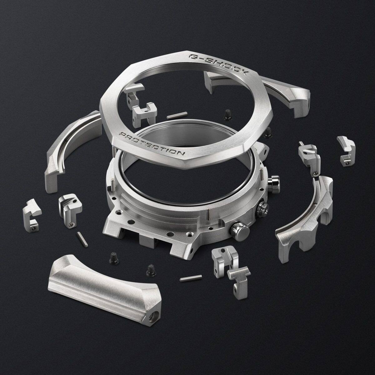 Composition des différentes parties du boîtier du MRG-B2100D-2ADR