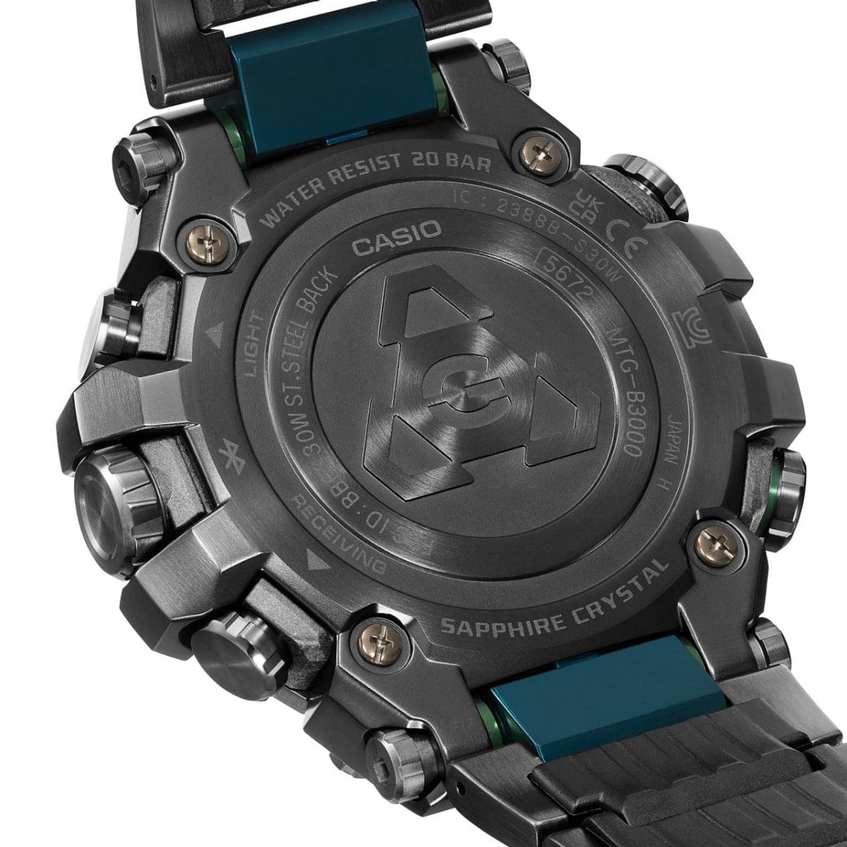 Dos gravé de la montre-bracelet MTG-B3000