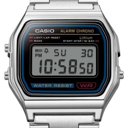 CASIO A158WA-1 手錶 銀色 #8