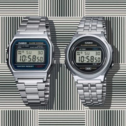 CASIO A158WA-1 手錶 銀色 #13