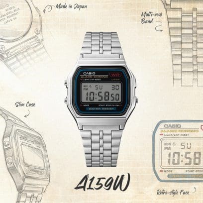 CASIO A159WA-N1 手錶 銀色 #2