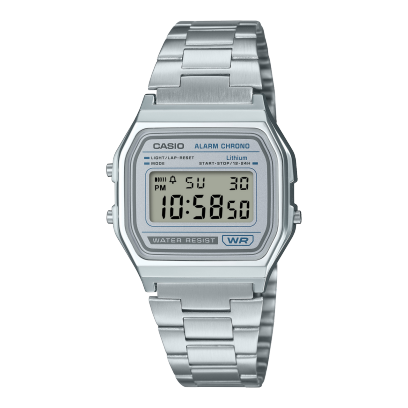 CASIO A158WEA-7 手錶 銀色 #1