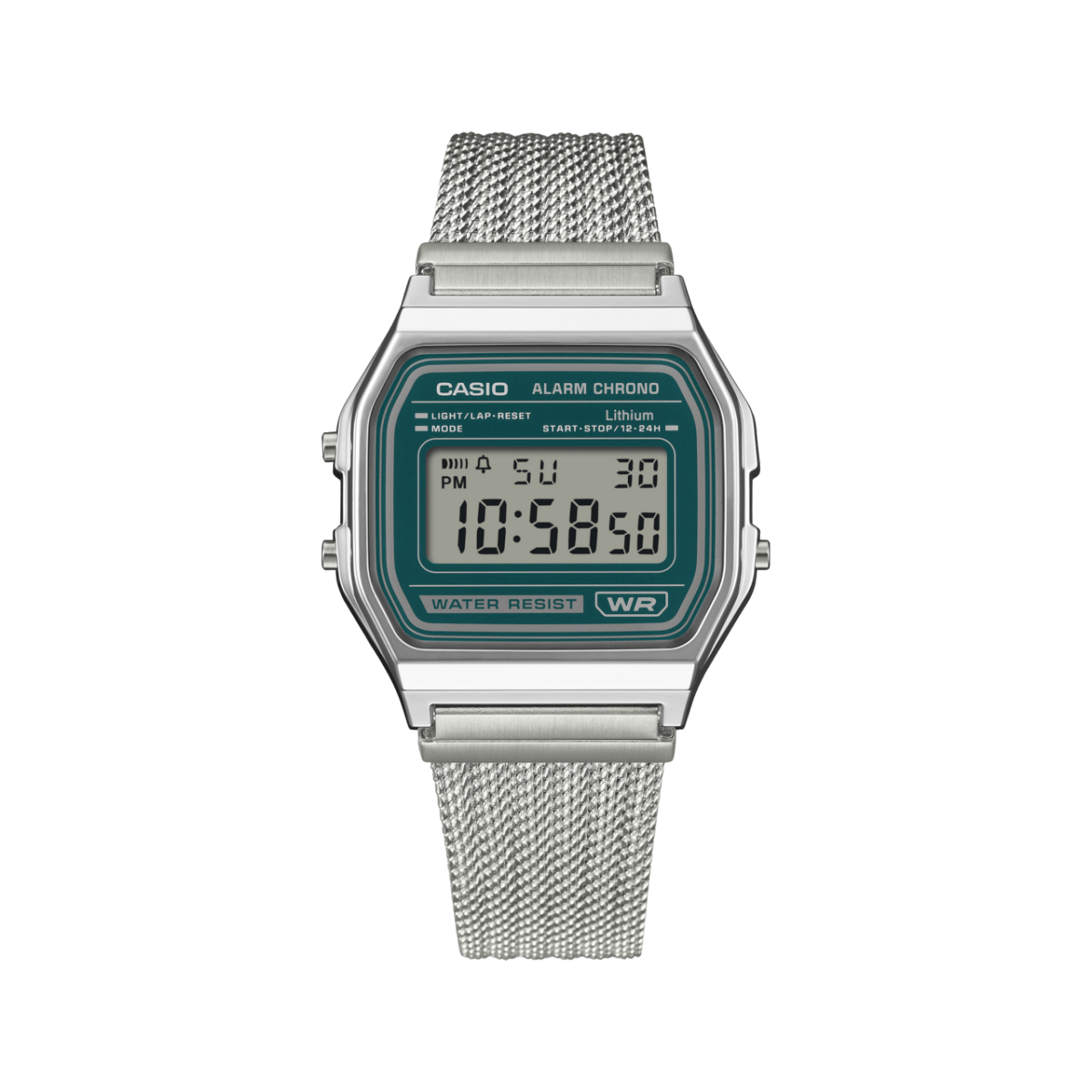 CASIO A158WEM-3 手錶 銀色 #5